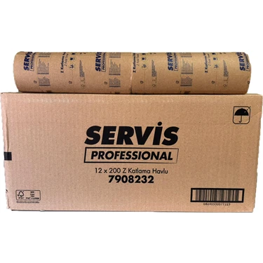 Servis Professional Z Katlı Havlu 20X21 cm 200 Yaprak 1 Koli Fiyatı