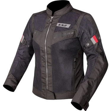LS2 Blade Aır Kadın Mont Aşınmaya Dayanıklı Mat Siyah-Kırmızı Polyester