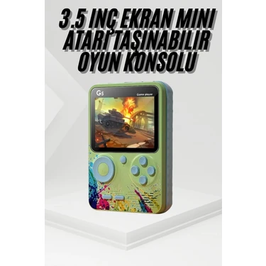 Zero Land Cosmotex Game Box Oyun Konsolu 500 Retro Oyunlu Mini Taşınabilir 3