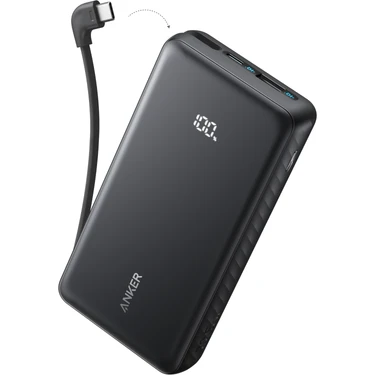 Anker Zolo 20.000MAH Powerbank,  22,5W Hızlı Şarjlı Taşınabilir Şarj Cihazı,  Siyah –