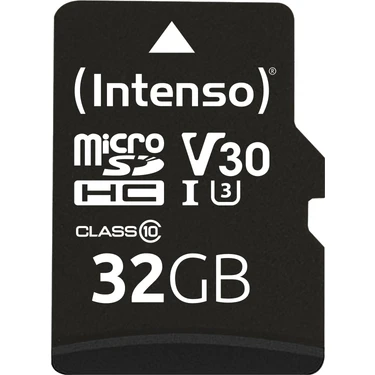Intenso 32GB Microsd Card Uhs-I 64GB Sdxc Professional CLASS10 ,U3,V30 (100MB/S 'a Kadar Okuma