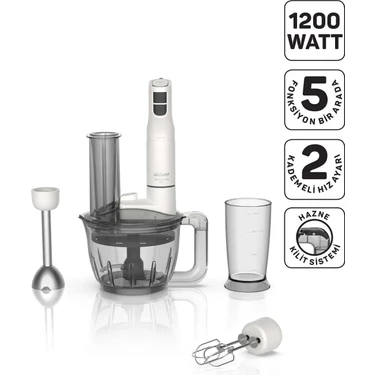 Arzum AR1187 Soprano Max Neo Multi Blender Seti 5 Fonksiyonlu 1200W,
