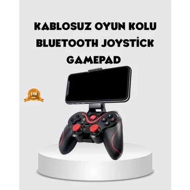 İlanib Ticaret Bluetooth Gamepad Kablosuz Oyun Kumandası Tek Cihaz