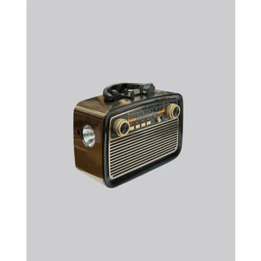İlanib Ticaret Led’li Nostaljik Bluetooth Hoparlör – Vintage Tasarım, Ahşap