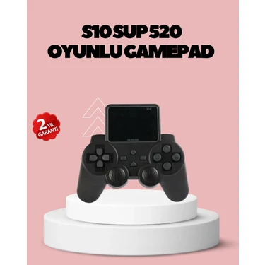 İlanib Ticaret HDMI Tv Bağlantılı Orijinal S10 Gamepad 520 Oyunlu 2025 Seri Oyun