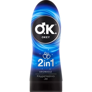 Okey 2in1 Kayganlaştırıcı Jel 200 ml Aromasız Vajinal Kuruluğu Azaltmaya