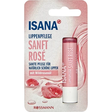 Isana Dudak Balm Yaban Gülü Yağı 4,8 g Yumuşak ve İpeğimsi Dudaklar İçin