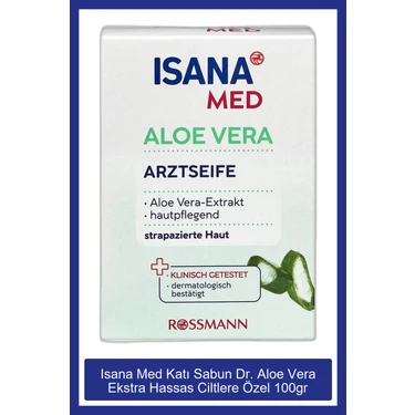 Isana Med Kat Sabun Dr. Aloe Vera Ekstra Hassas Ciltlere Fiyat