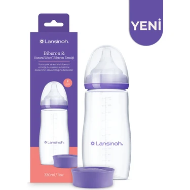 Lansinoh 330 ml Biberon ve Naturalwave® Biberon Emziği (6