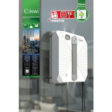 Kiwi KWC-7140 Pencere Temizleme Robotu | 3500PA Emiş & 3 Mod & Su
