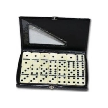 Star Melamin Büyük Domino Seti Çantalı Eğlenceli Aile Oyunu 10,5x18x2 cm Yaş Aralığına