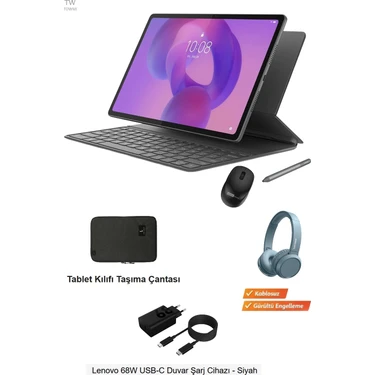 Lenovo Tab P11 Pro 11.2 Inç OLED 8gb Ram 256GB Tablet Yanında Klavye Mouse Kulaklık ve Tablet