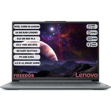 Lenovo Ideapad Slim 3 15IRH8 I5-13420H 16 GB 512 GB SSD 15.6" FHD Freedos