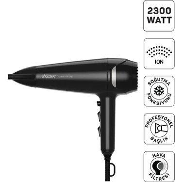 Arzum AR5138 Hairstar Ion Saç Kurutma Makinesi 2300 W, 2 Hız, 3 Isı Ayarı,