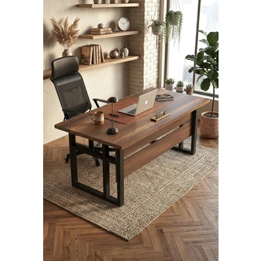 Yurudesign Marken A Ofis Çalışma Masası Metal Ayaklı Barok 180CM*90CM