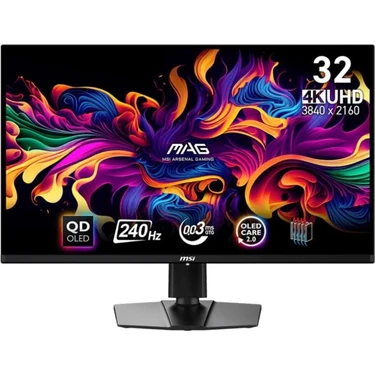 MSI Msı Mag 321UPX Qd-Oled 31.5" 0.03 Ms 4K 240 Hz OLED Oyuncu Monitörü