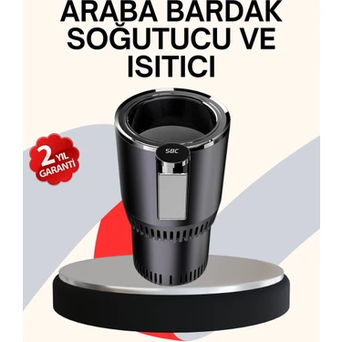 Uravas Store Araba Bardaklığı Isıtma Soğutma Ayarlı Çakmak Girişli Akıllı