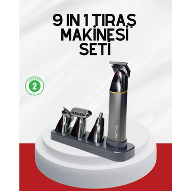 Uravas Store Şarjlı 9’u 1 Arada Çok Amaçlı Erkek Bakım Seti Yıkanabilir