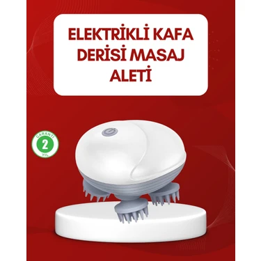 Uravas Store Su Geçirmez Elektrikli Kafa Masaj Cihazı