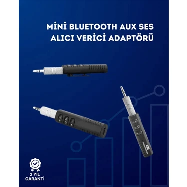 Uravas Store Kablolu Hoparlör ve Kulaklıklar Için Bluetooth Adaptör | Mini Boy, Klipsli,