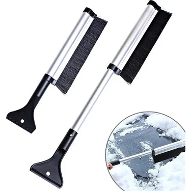 Uravas Store Ally 65CM Oto Araç Buz Kazıyıcı Fırça Kar Temizleme