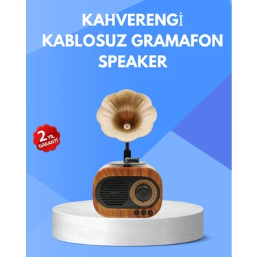 Uravas Store Retro Tasarımlı Mini Bluetooth Hoparlör ve Fm Radyo Çoklu