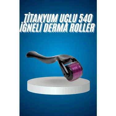 Uravas Store Titanyum Uçlu Derma Roller 540 Iğneli 1 mm Gözenek Azaltıcı Akne Izlerine