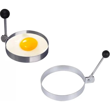 Uravas Store Metalik Daire Şeklinde Metal Omlet Yumurta ve Krep