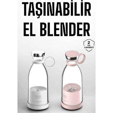 Uravas Store El Blender Taşınabilir Meyve Blender Şarj Edilebilir Taşınabilir Blender