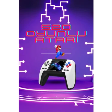 Uravas Store Mey Ithalat® Kablosuz Oyun Konsolu Atari Game Stick Retro Konsol 520