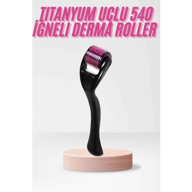 Uravas Store 540 Iğneli Derma Roller 1mm Titanyum Uçlu Saç Kaş Serum Kullanımına