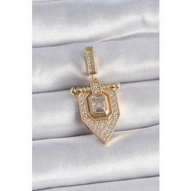 Uravas Store Pirinç Gold Renk Baget Zirkon Taşlı Ajda