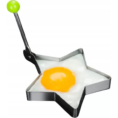 Uravas Store Metalik Yıldız Şeklinde Metal Omlet Yumurta ve Krep