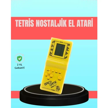 Uravas Store Retro Tetris El Aterisi – Pil Ile Çalışan Taşınabilir Mini Oyun