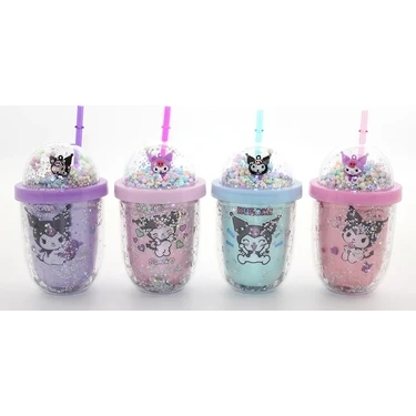 Uravas Store Kuromi Figürlü Pipetli Kapaklı Kupa Bardak