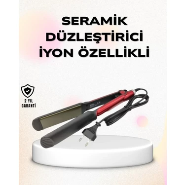 Uravas Store Profesyonel Titanyum Saç Düzleştirici – Ayarlanabilir Isı ve Hızlı Isınma