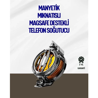 Uravas Store Mıknatıslı ve Aparatlı Montajlı Soğutucu Fan | Her Cihaza Uyumlu | LED