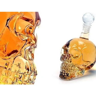 Uravas Store Crystal Head Kuru Kafa Cam Şişe 350