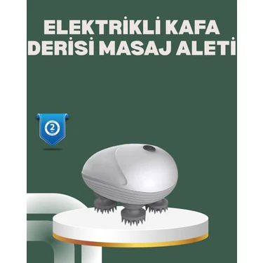 Uravas Store Derin Masaj Sağlayan Elektrikli Kafa Masaj