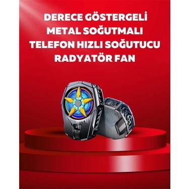 Uravas Store Mobil Cihaz Soğutma Radyatörü – Metal+Abs, Type-C