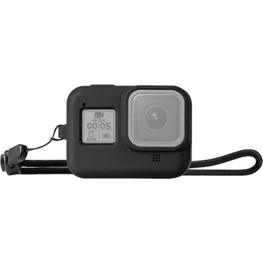 Uravas Store Puluz PU428B Gopro Hero8 Için Silikon Koruma Kılıfı+Wrist