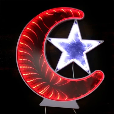 Uravas Store Ay Yıldız Işık Pano Türk Bayrağı Bigem