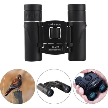 Uravas Store Tr-  40X22 Cepte Taşımalı Kauçuk Kaplamalı Mini Dürbün 