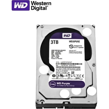 Western Digital 3.5" 3 Tb Purple WD30PURZ Sata 3.0 5400 Rpm Hard