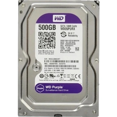 Wd Purple 500 GB 3.5 Güvenlik
