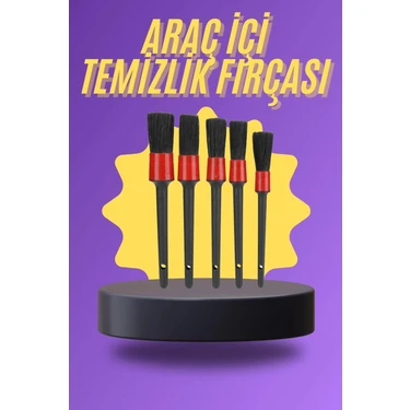 Twin Store 5 Parça Araç Içi Temizlik Fırçası Araç Içi-Dışı Temizleme Fırça