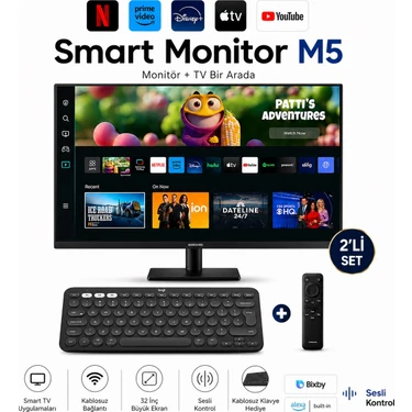 Samsung 32 Inç Fhd Smart Tv Deneyimi Sunan Wi-Fi Bağlantılı LED Ekran 1920 x 1080 Çözünürlük Wi-Fi