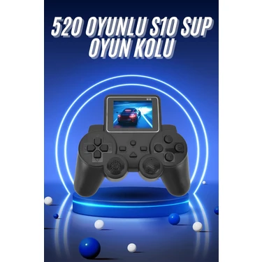 Ulu Pazarlama 2.4 Inç Ekran 520 Oyunlu Retro Temalı Kablosuz Oyun Kolu El