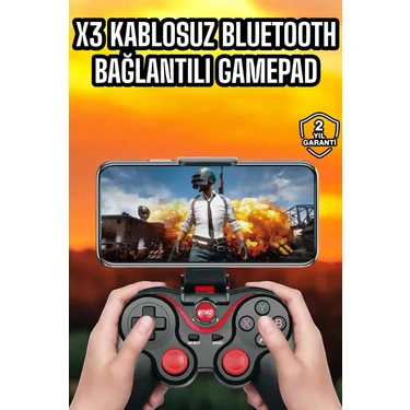 Ulu Pazarlama Android Uyumlu Gamepad X3 Game Stick Oyun Kolu Bluetooth