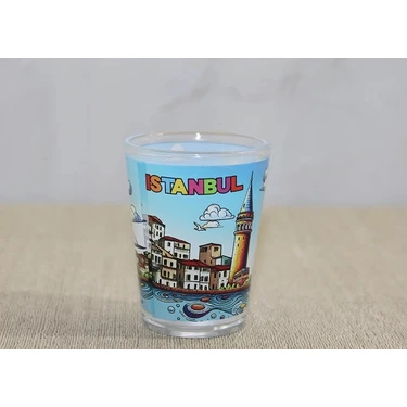 Istanbul Temalı Cam Shot Bardak